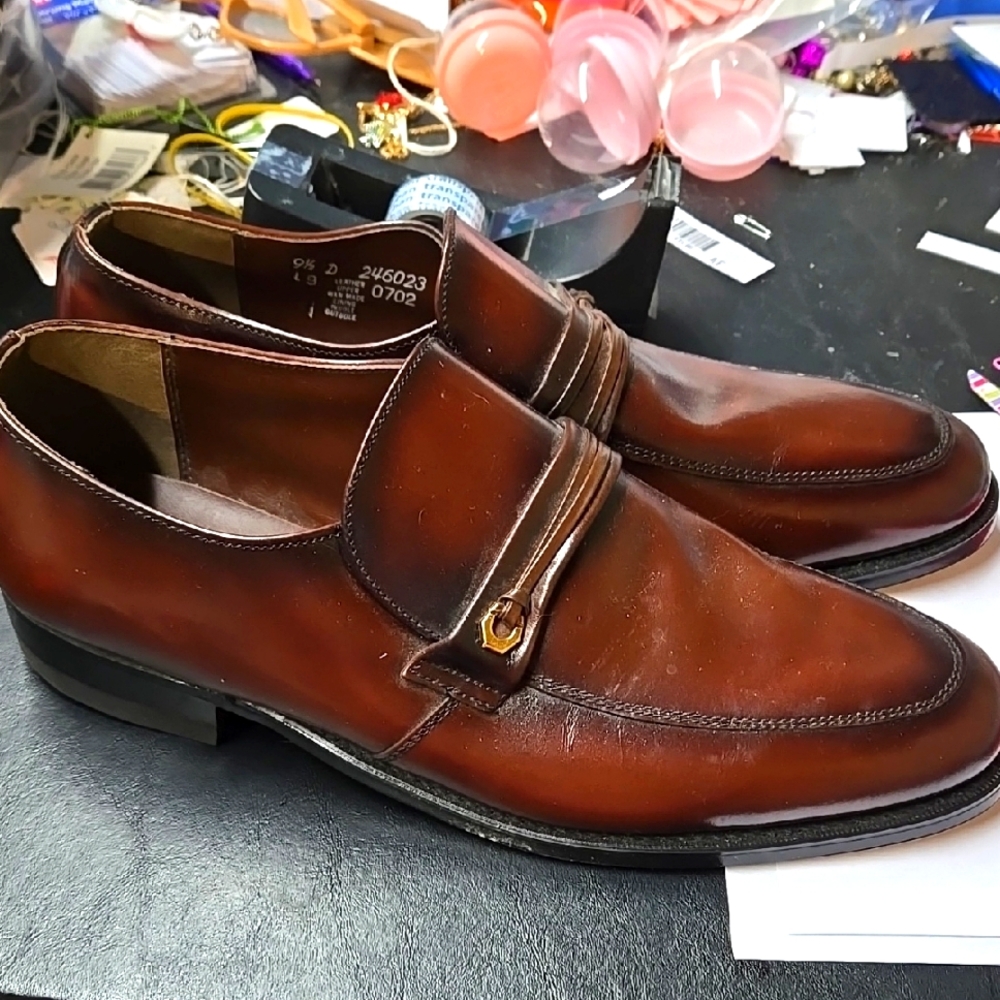 Elegant Brown Leather Men's Shoes